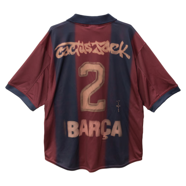 Herren FC Barcelona X TRAVIS SCOTT Retro 2000/01 Heim Skelett Trikot 2 Herren FC Barcelona X TRAVIS SCOTT Retro 2000/01 Heim Skelett Trikot
