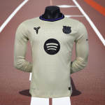 2025/2026 Barcelona Away Long Sleeve Football Jersey